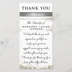 Thank You from Family - Water Glitters Card
