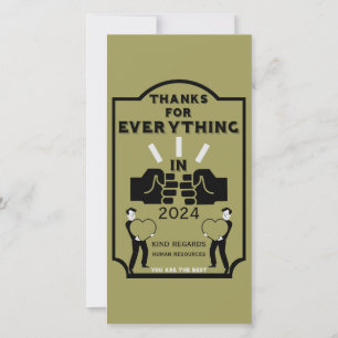 Thank You From Human Resources Card