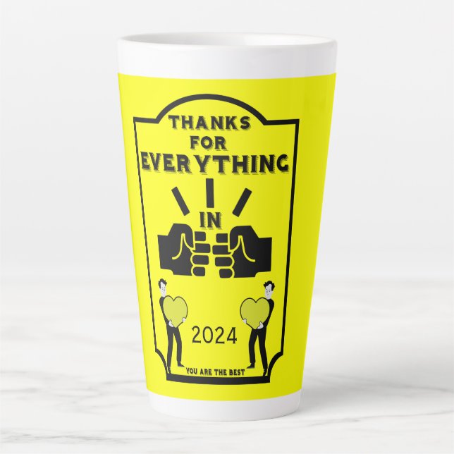Thank You From Human Resources Latte Mug (Front)