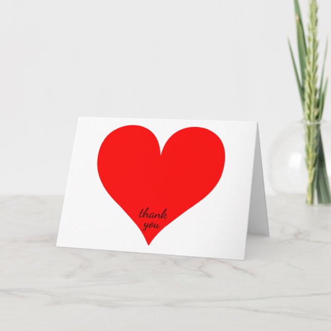 Thank You from the Bottom of My Heart Greeting Card (Front)