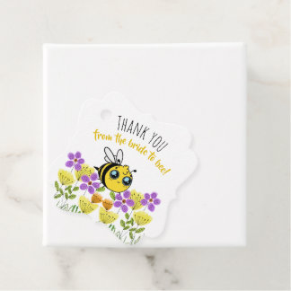 Thank You From The Bride To Bee Bridal Shower Favour Tags