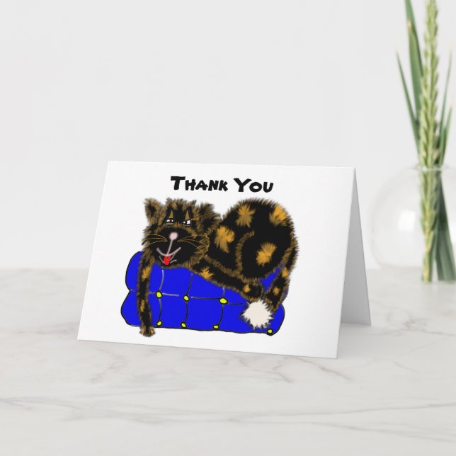 , Thank You from the Cat Card (Front)