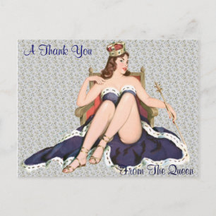 Thank you from the Queen Postcard