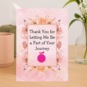 Thank You From Your Therapist – Watercolor Design  Card
