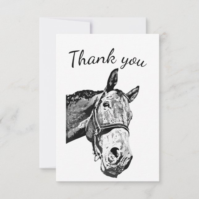Thank You Fun Curious Horse Farm Animal (Front)