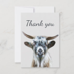 Thank You Fun Old Goat Farm Animal Card