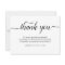 Thank You Funeral Thank You Note Card Bereavement