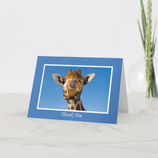 Thank you, Funny Giraffe Card