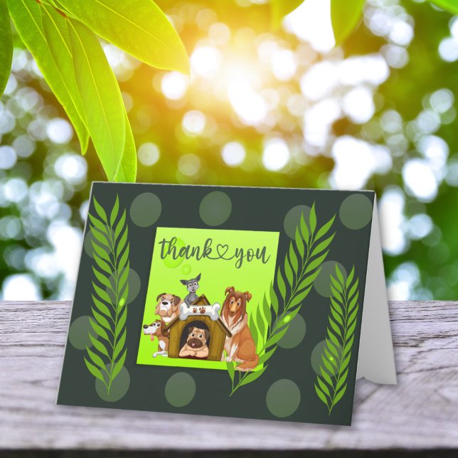 Thank You Fur Real Cute Dog Appreciation Card (Creator Uploaded)