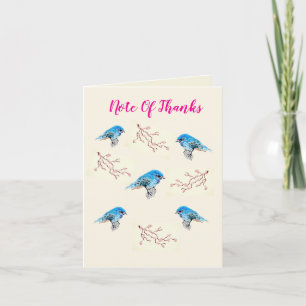 Thank You G Card : Blue Birds Happiness
