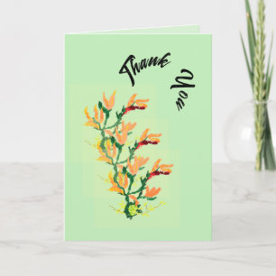 Thank You G card : Japanese Asian Flower