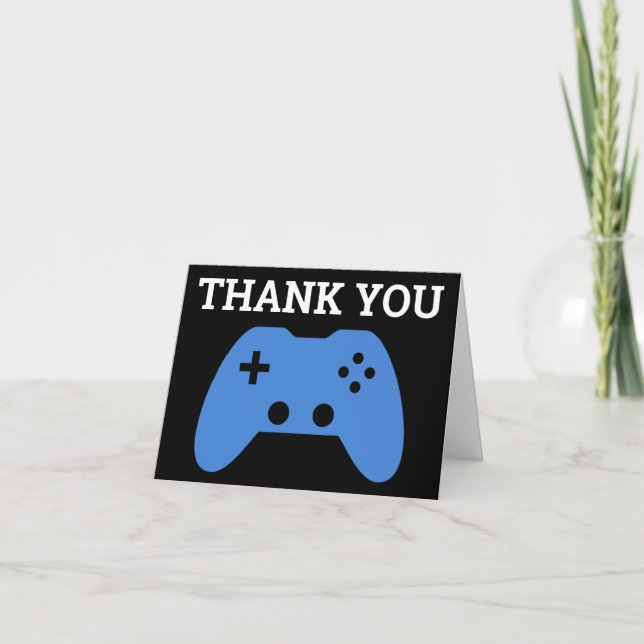 Thank You Gamer Video Game Pattern Card (Front)