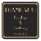 Thank You Gatsby Art Deco Black Wedding Stickers