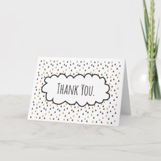 Thank You Geometric Triangles Card