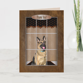Thank You - German Shepherd - Window