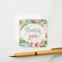 Thank you gift floral pattern