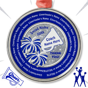 Thank You Gift for Cheer Coach, Personalised Metal Tree Decoration