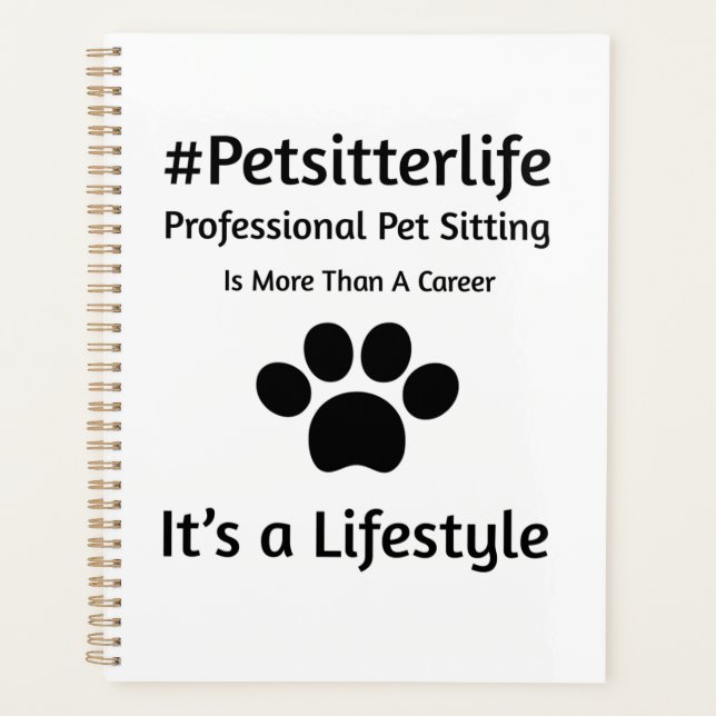 Thank you Gift ideas for Pet Sitter Planner (Front)