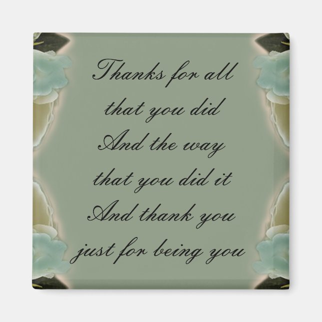 Thank You Gift - Magnet (Front)