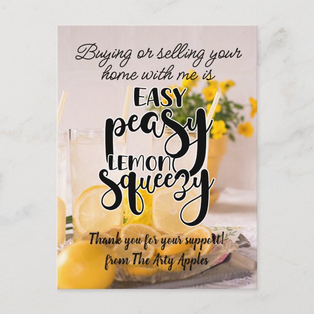 thank you gift referral marketing real estate  postcard (Front)