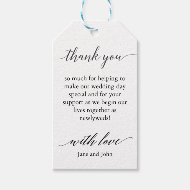 Thank You Gift Tag (Front)