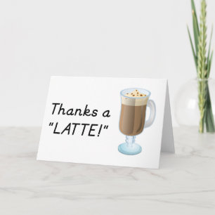 Thank you gift - Thanks a latte