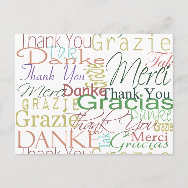 Thank You Gifts Postcard (Front)