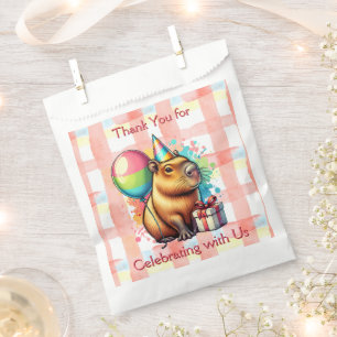 Thank You Girl's Birthday Party Capybara  Favour Bags
