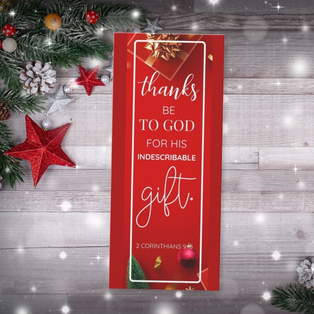 Thank You God 2 Corinthians 9:15 Bookmark (Creator Uploaded)