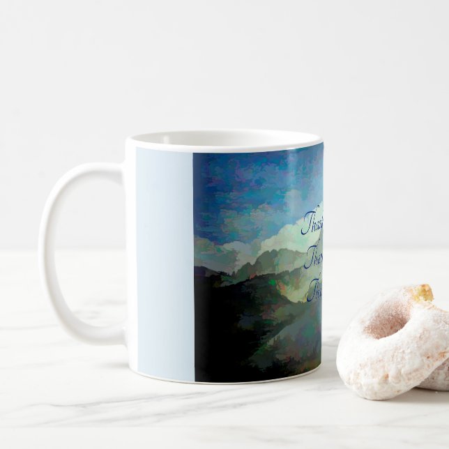 Thank you, God.  Coffee mug (With Donut)