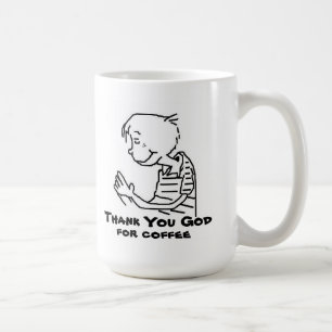 THANK YOU GOD  FOR COFFEE COFFEE MUG