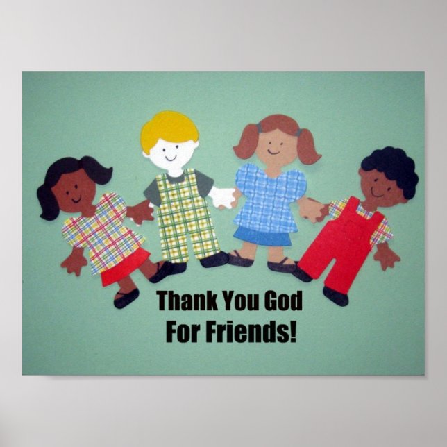 Thank You God For Friends! Poster (Front)