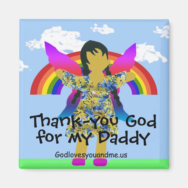 Thank-you God for my Daddy Magnet (Front)