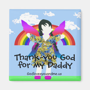 Thank-you God for my Daddy Magnet