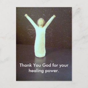 Thank You God for your healing power. Postcard