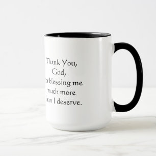 Thank you, God - Mug