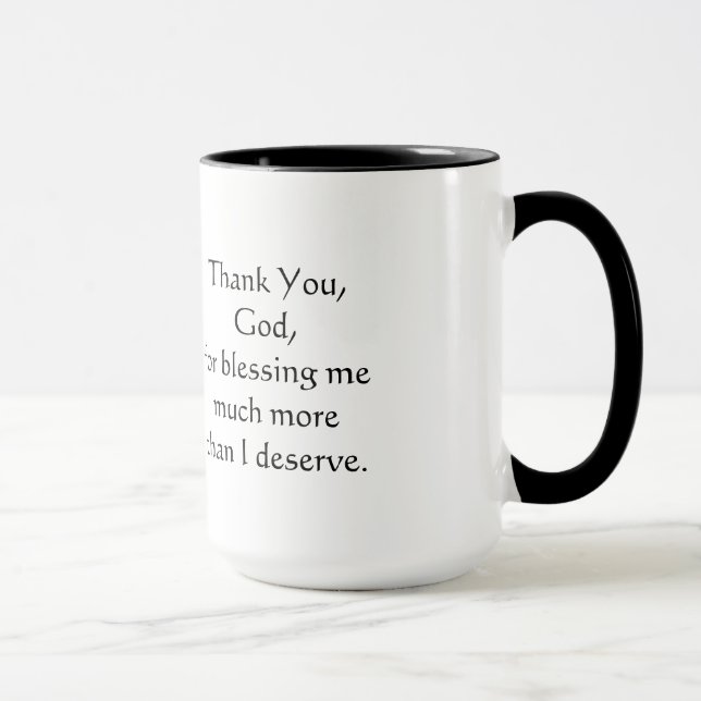Thank you, God - Mug (Right)