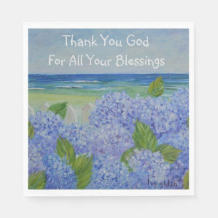 Thank You God Seashore Napkin