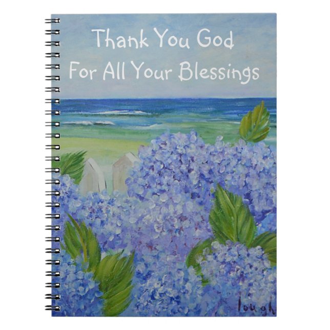 Thank You God Seashore Notebook (Front)
