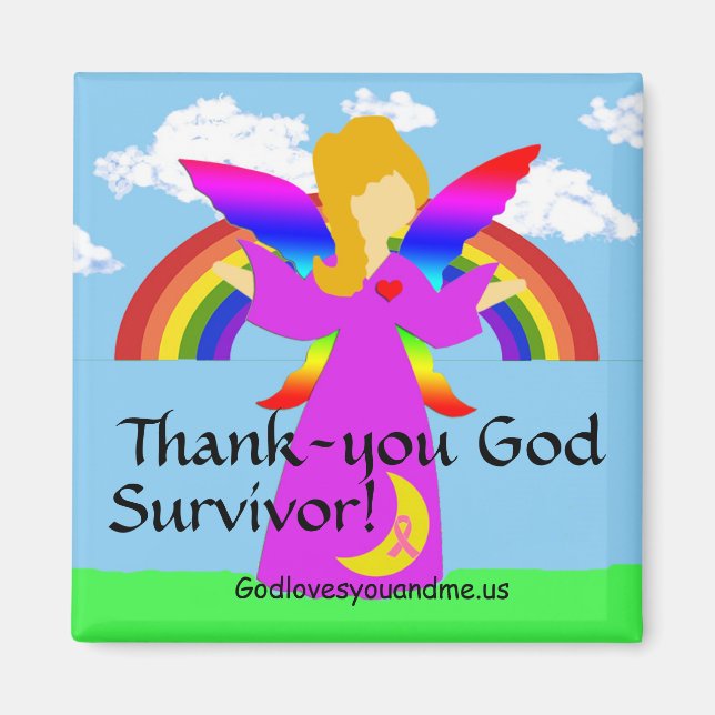 Thank-you God Survivor! Magnet (Front)