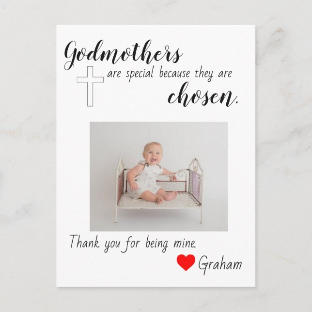 Thank you godmother card (Front)