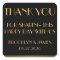 Thank You Gold Black Great Gatsby Wedding Stickers