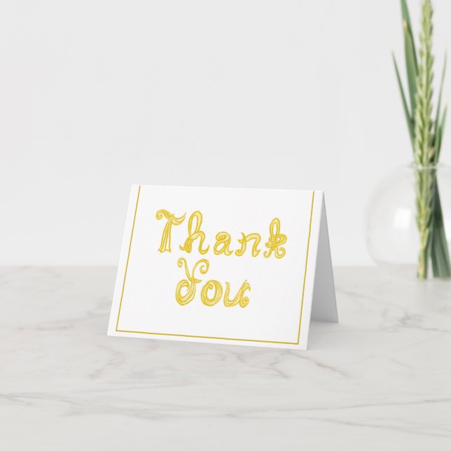 Thank you Gold Fabric Font (Front)