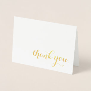 thank you gold foil foil card