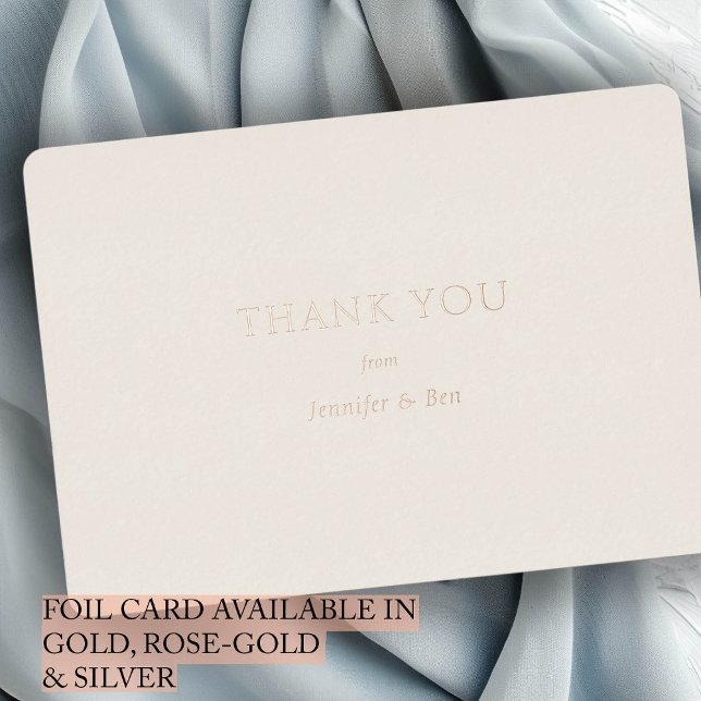 "Thank You" Gold-Foil, Minimal, Luxury, Wedding,  (Creator Uploaded)