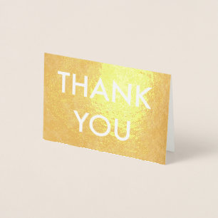thank you gold foil silver foil card
