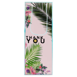 Thank You Gold Leaf Wine Bag