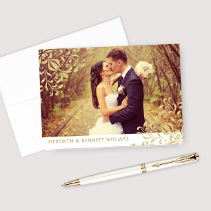 Thank You Gold Vintage Glamour