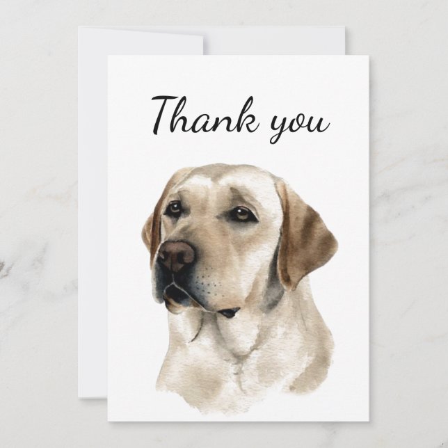 Thank You Golden Retriever Dog Pet Animal (Front)