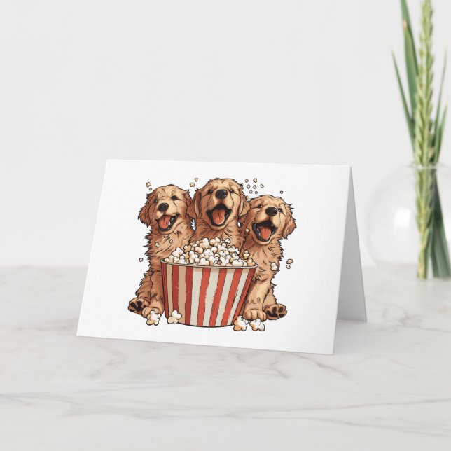 Thank You Golden Retriever Dogs Movie Popcorn (Front)